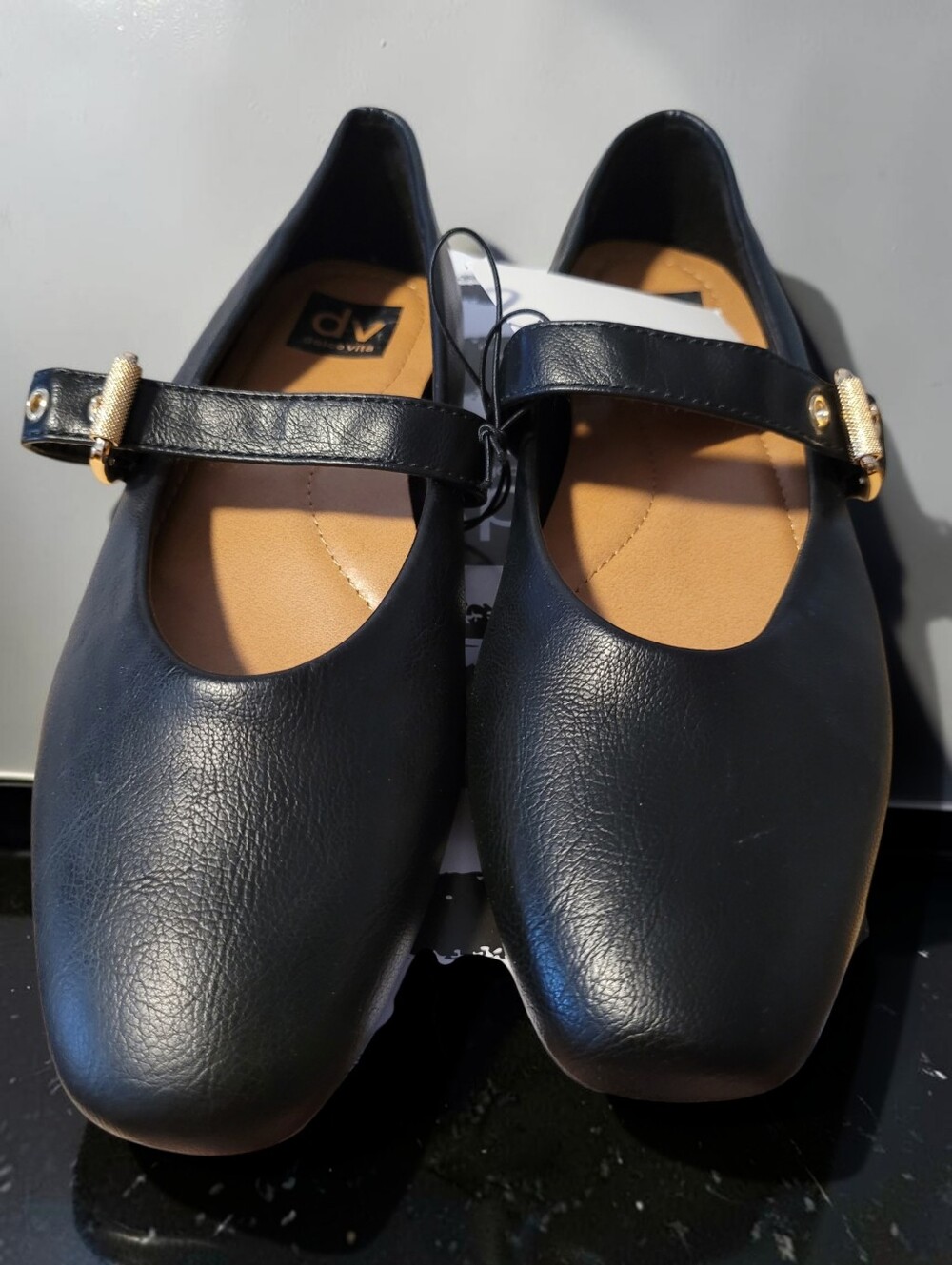 DV by Dolce Vita Black Mary Jane Flat with Buckle